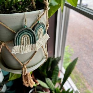 Macrame Rainbow earrings